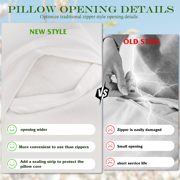 Set of 2 Winter Snowflake Pillow Covers Blue Christmas Decorative Throw Pillow Cases 18x18 Inch