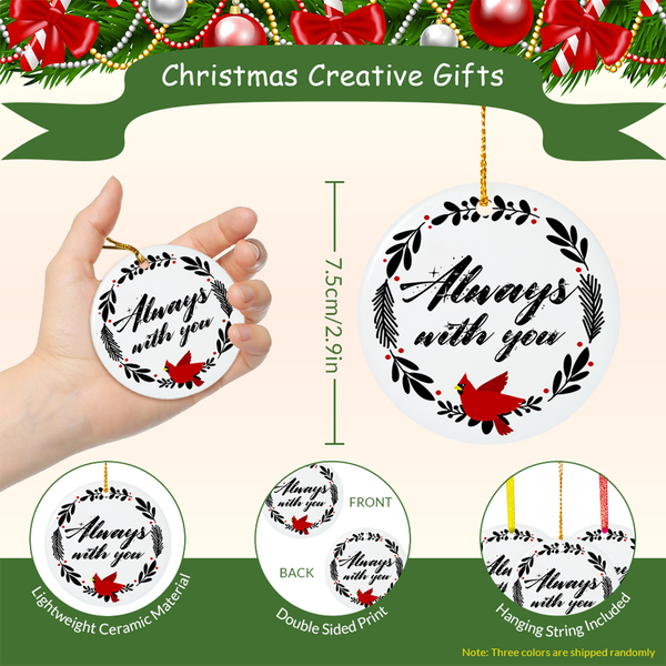 Husband Gifts from Wife for Christmas, Two-Side Printed to My Husband Xmas Ornament