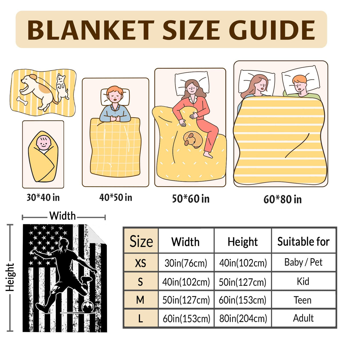 Soccer Gifts for Girls Blanket, Christmas Birthday Gifts for Soccer Lover/Coach/Team/Player