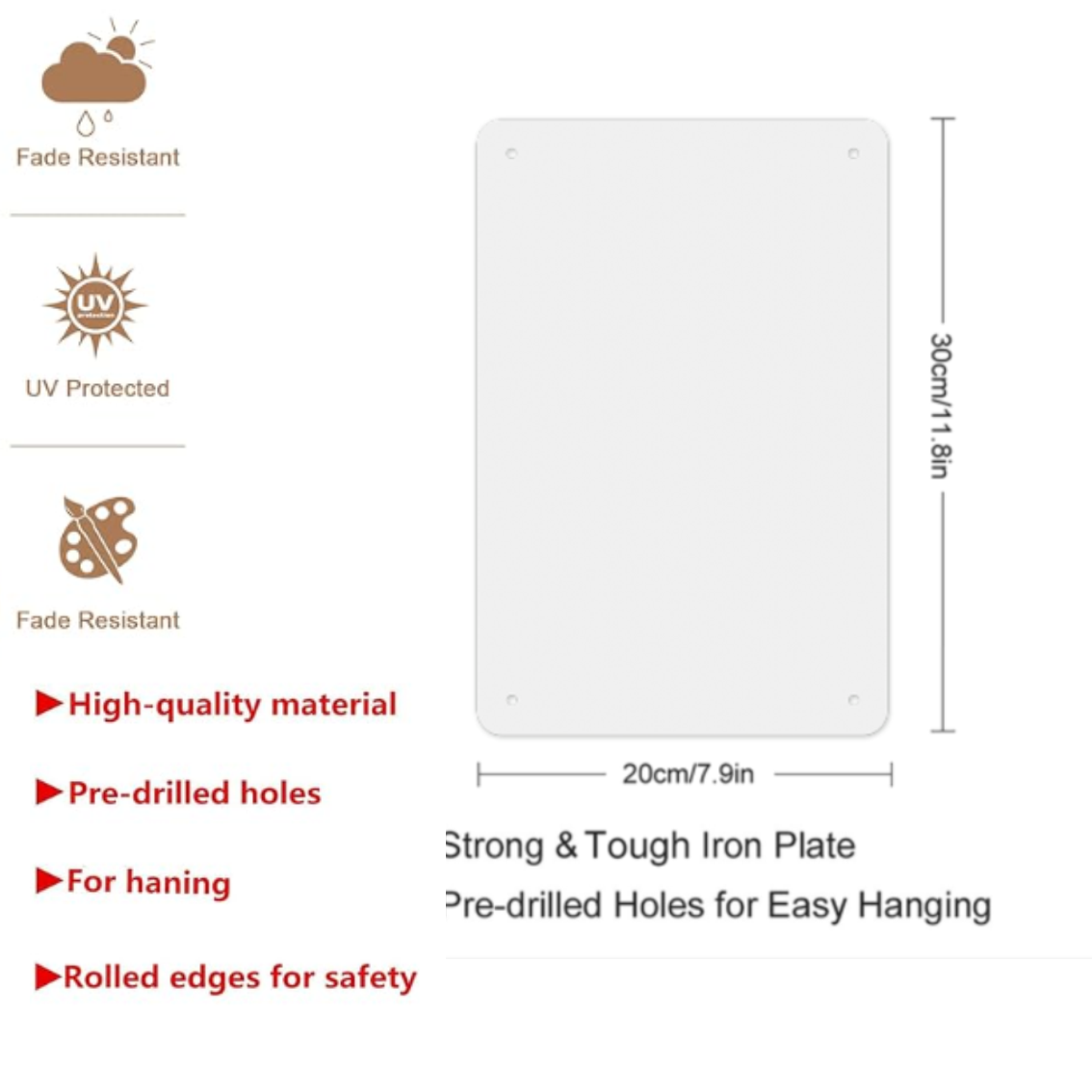 "Would drink here again" Funny Bar Sign or Man Cave Decor | 12x8″ Durable Vintage Metal Beer Signs