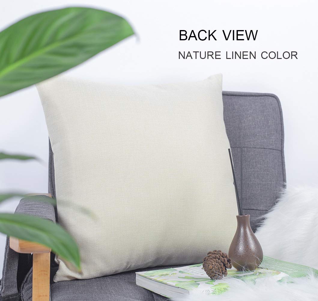 Red Throw Pillow Covers 18x18 Inch for Couch Sofa Living Room, Decorative Soft Christmas Snowflakes Print Square