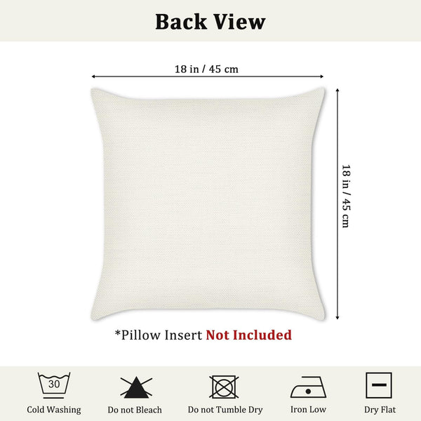 Christmas Throw Pillow Covers Decorative 18 X 18 Inches Pack of 2 Purple Grey