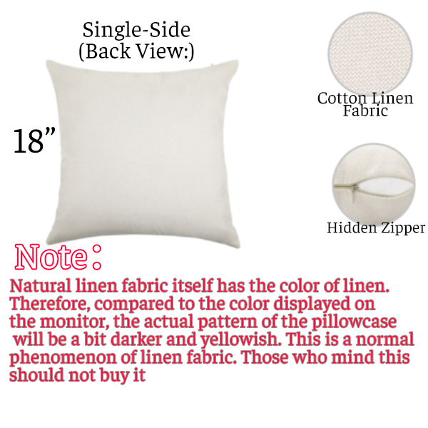 Christmas Throw Pillow Covers 18x18 Set of 4,Linen Pillow Cases Vintage Snowman Santa Deer