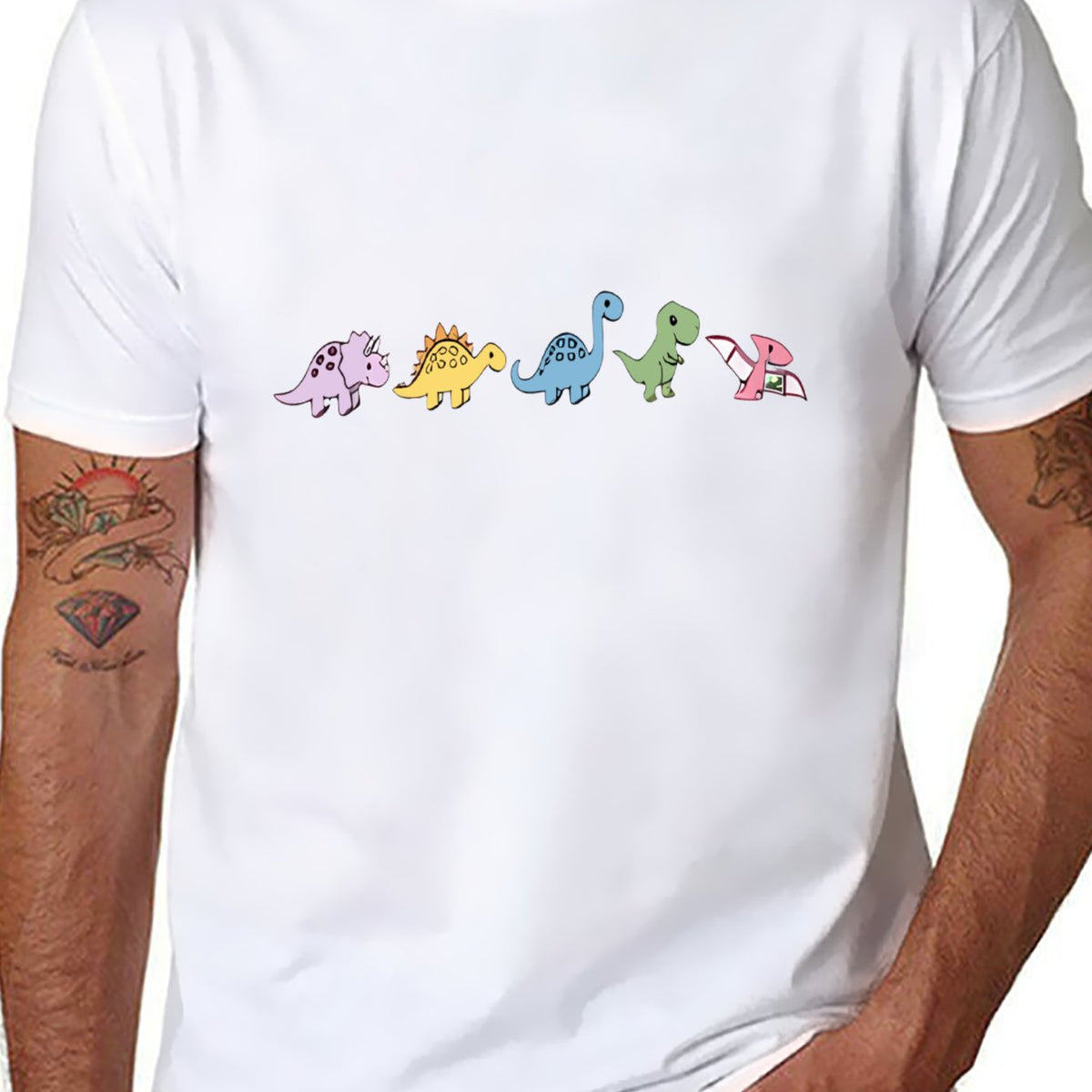 Unisex Graphic Cotton T-Shirt, Soft Casual Short Sleeve Tee with Printed Design, Streetwear Style Top