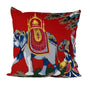 Waterproof Outdoor Throw Pillow Cover, Euro Elephant Decorative Cover, Rustic Pillow Sham
