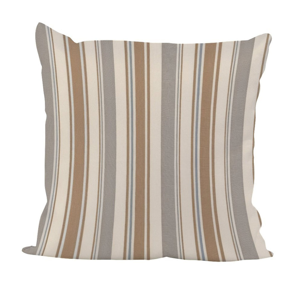 Waterproof Outdoor Throw Pillow Cover, Colorful Stripes Rustic Pillow Sham