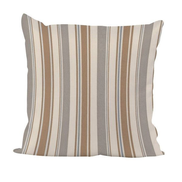 Waterproof Outdoor Throw Pillow Cover, Colorful Stripes Rustic Pillow Sham