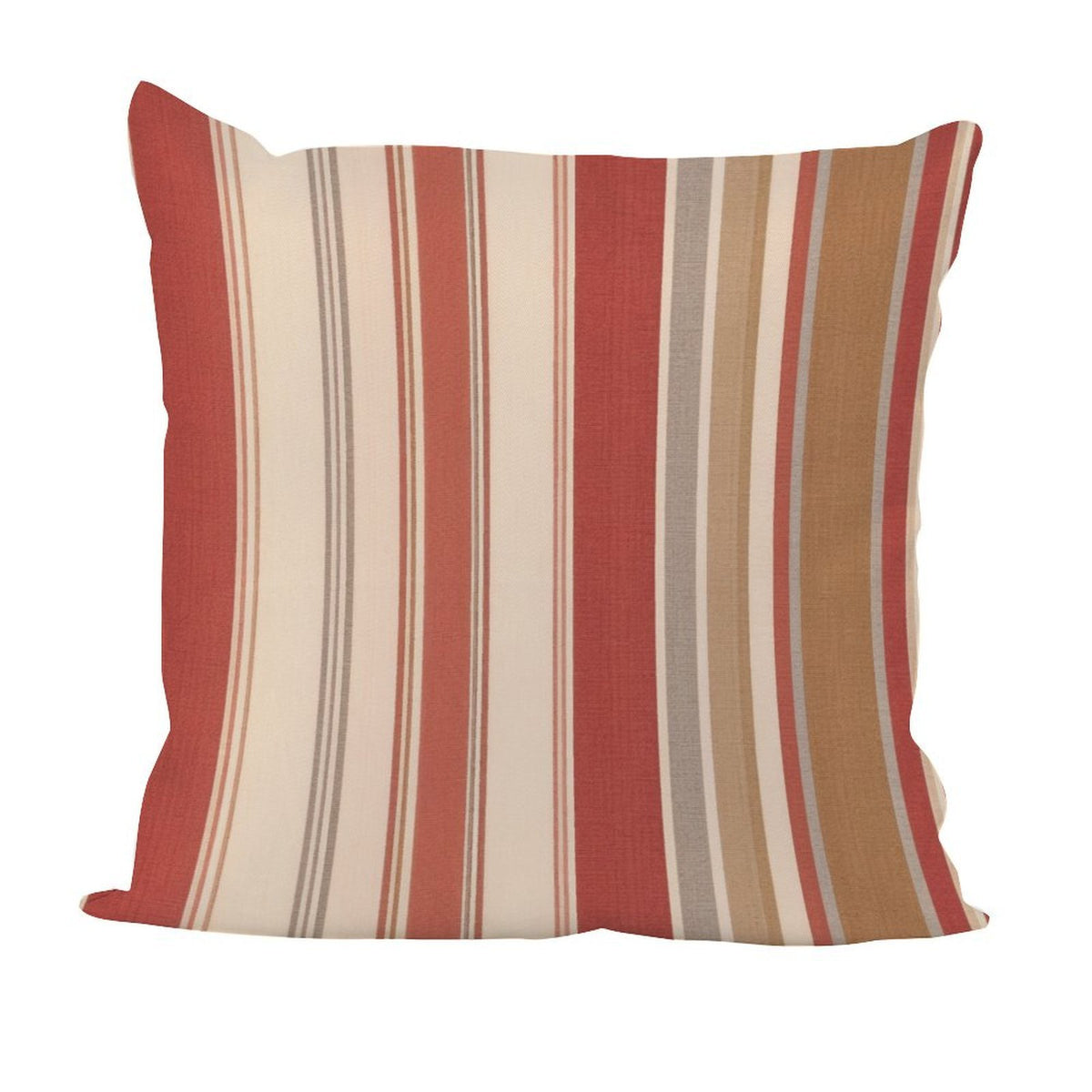 Waterproof Outdoor Throw Pillow Cover, Colorful Stripes Rustic Pillow Sham