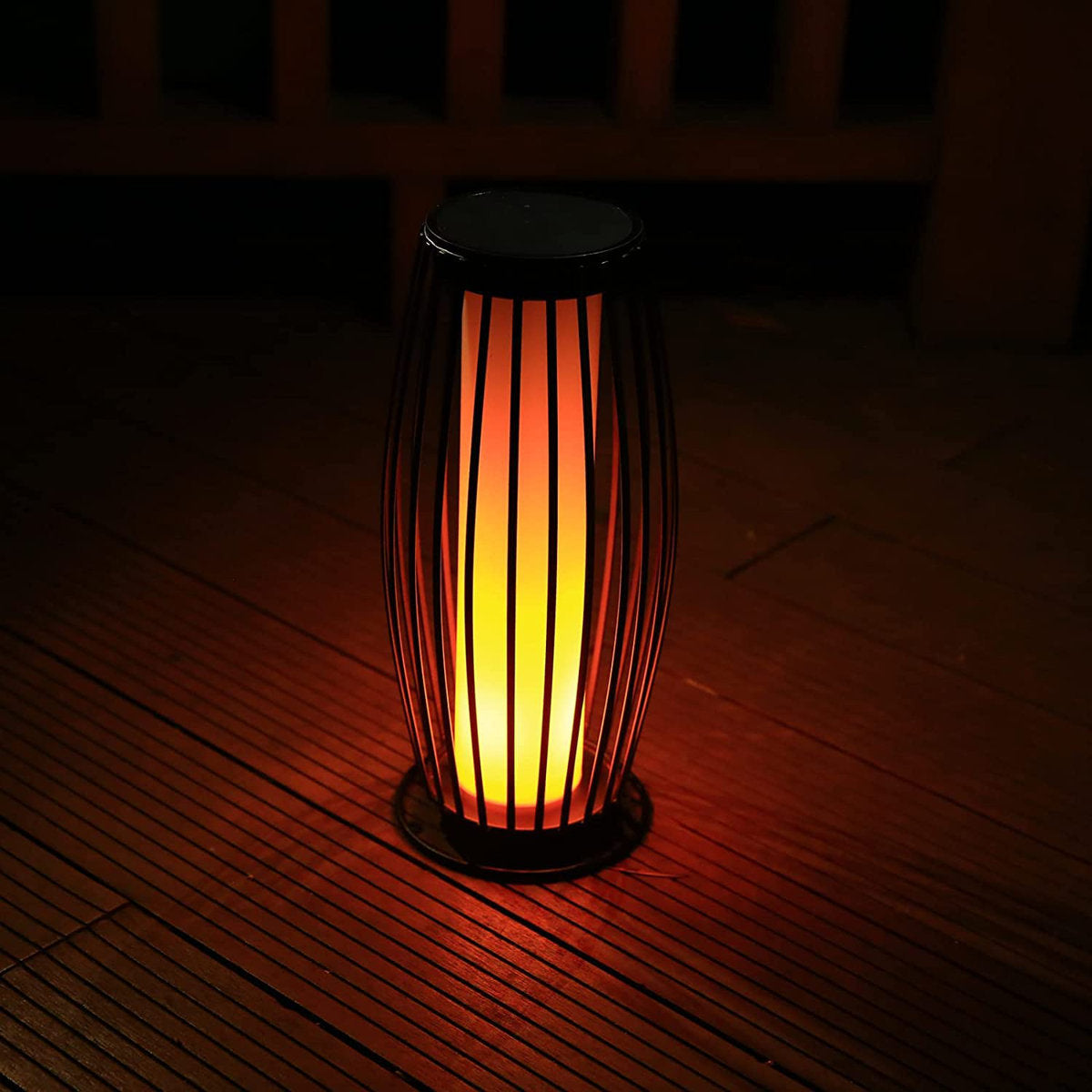 15.35″ Solar Flickering Flame Lanterns for Outdoor Use – Upgraded Waterproof Hanging Lights