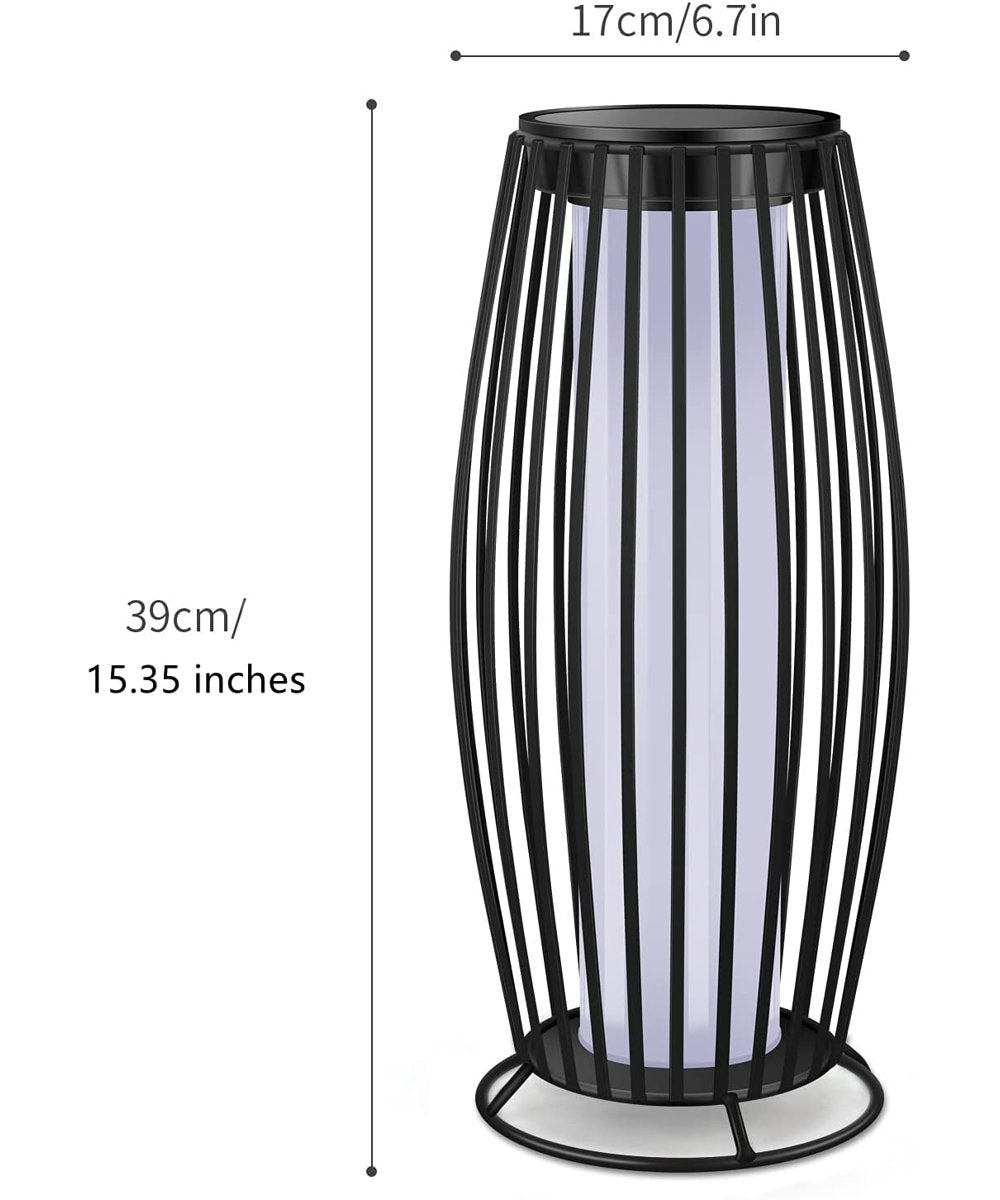 15.35″ Solar Flickering Flame Lanterns for Outdoor Use – Upgraded Waterproof Hanging Lights