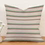 Waterproof Outdoor Throw Pillow Cover, Beige Green and Red Pillow Cover, Rustic Pillow Sham