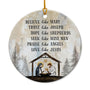 2025 Nativity Christmas Ornaments - Believe Like Mary Trust Like Joseph Jesus Christmas Decorations