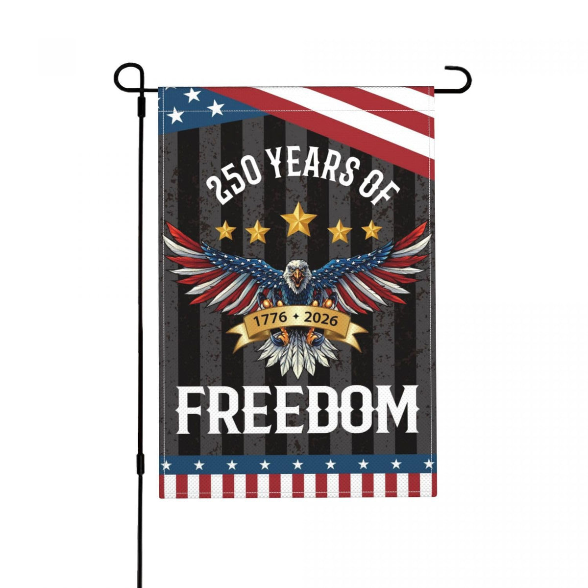 250 Years America Garden Flag – 12x18 Inch 250th Anniversary USA Yard Banner – 1776-2026