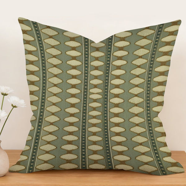 Waterproof Outdoor Throw Pillow Cover, Sage Green Pillow Cover, Rustic Pillow Sham