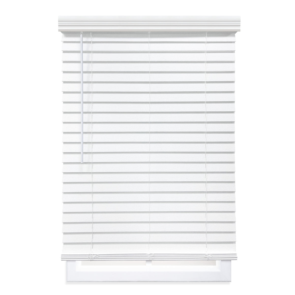 2-Inch Room Darkening Cordless Faux Wood Horizontal Venetian Blinds