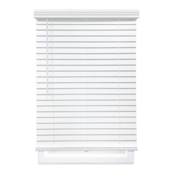 2-Inch Room Darkening Cordless Faux Wood Horizontal Venetian Blinds