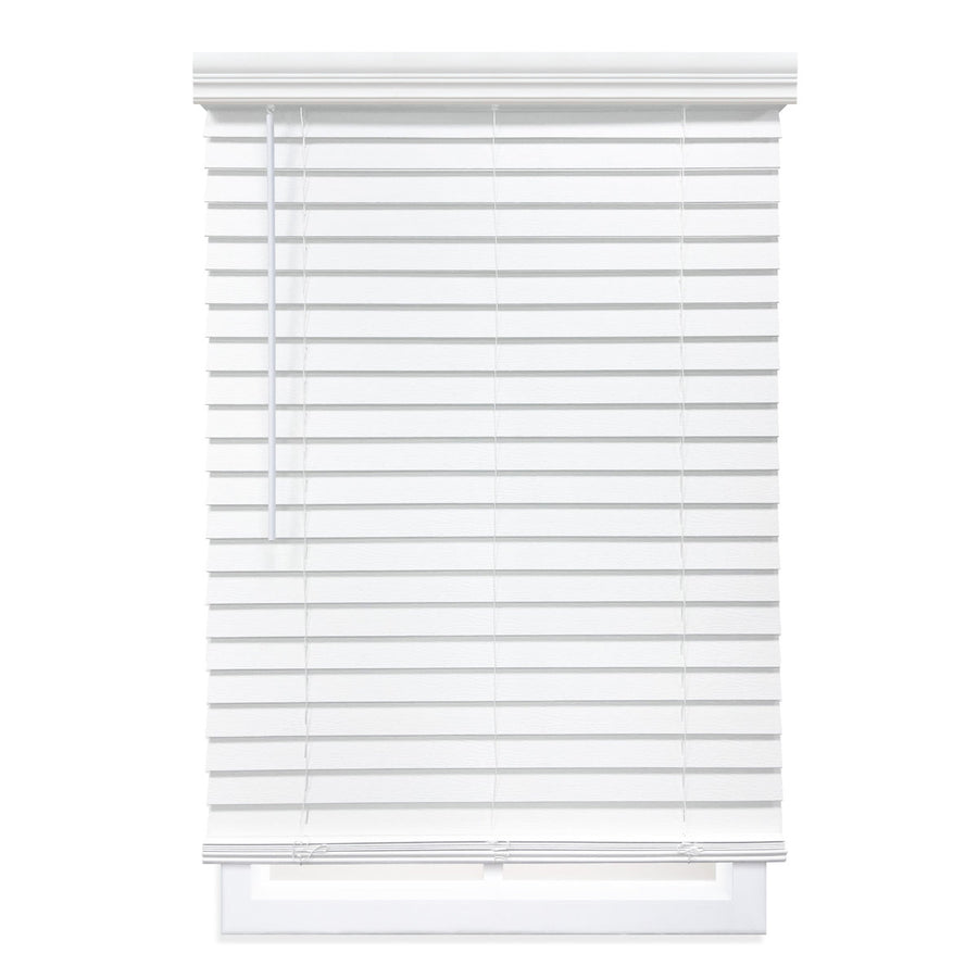 2-Inch Room Darkening Cordless Faux Wood Horizontal Venetian Blinds