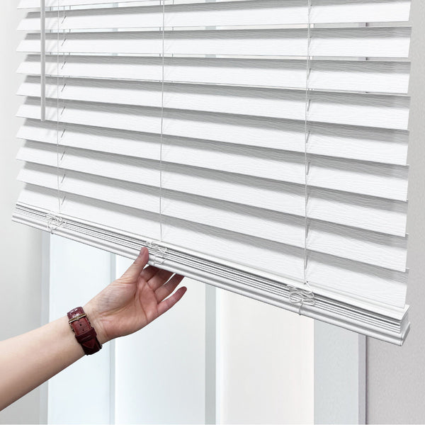2-Inch Room Darkening Cordless Faux Wood Horizontal Venetian Blinds