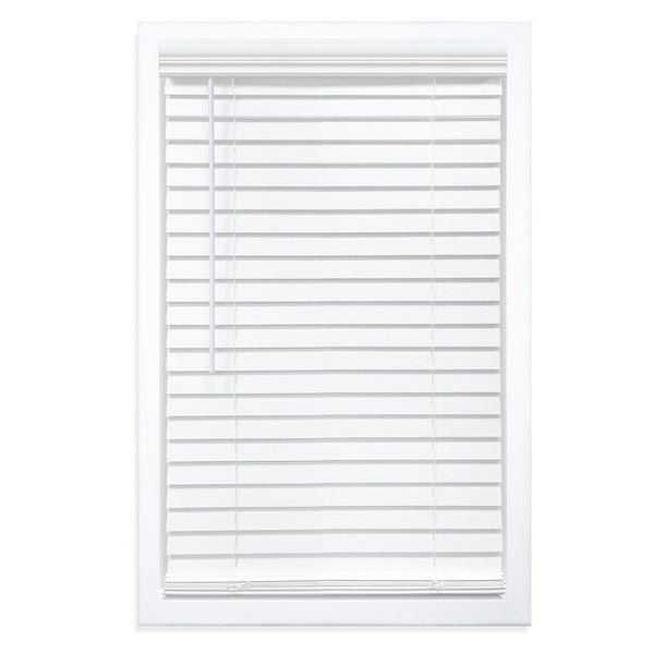 2-Inch Room Darkening Cordless Faux Wood Horizontal Venetian Blinds