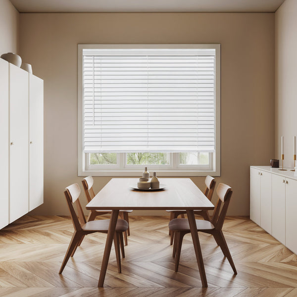 2-Inch Room Darkening Cordless Faux Wood Horizontal Venetian Blinds