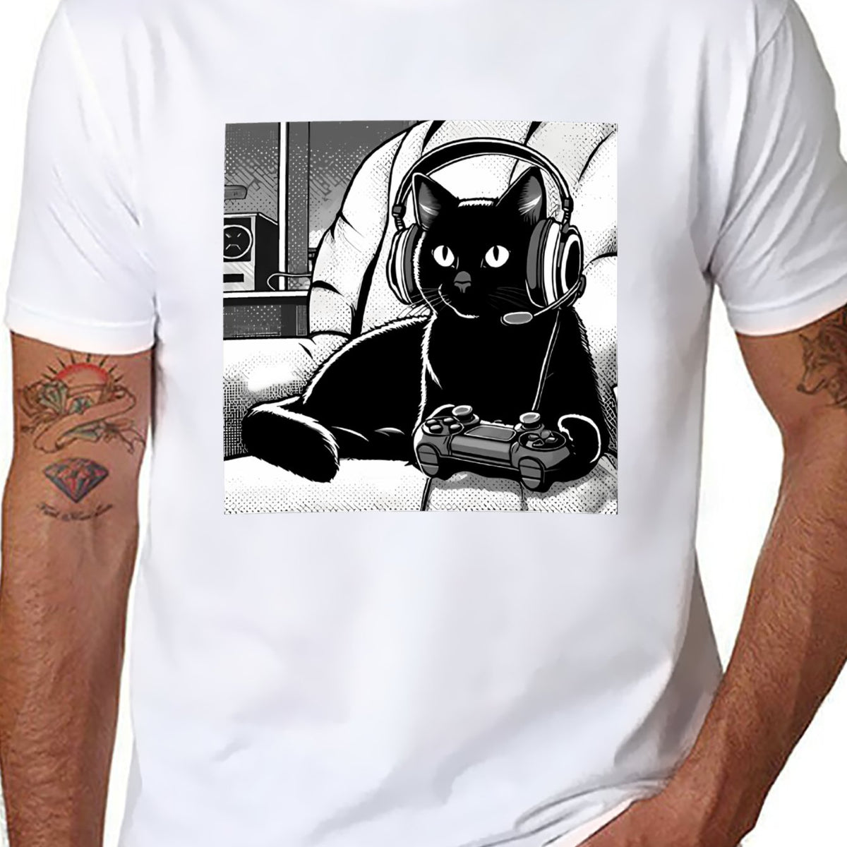 Unisex Graphic T-Shirt for Men & Women, Print Tee, Soft Cotton Casual Short Sleeve Top, Streetwear Shirt