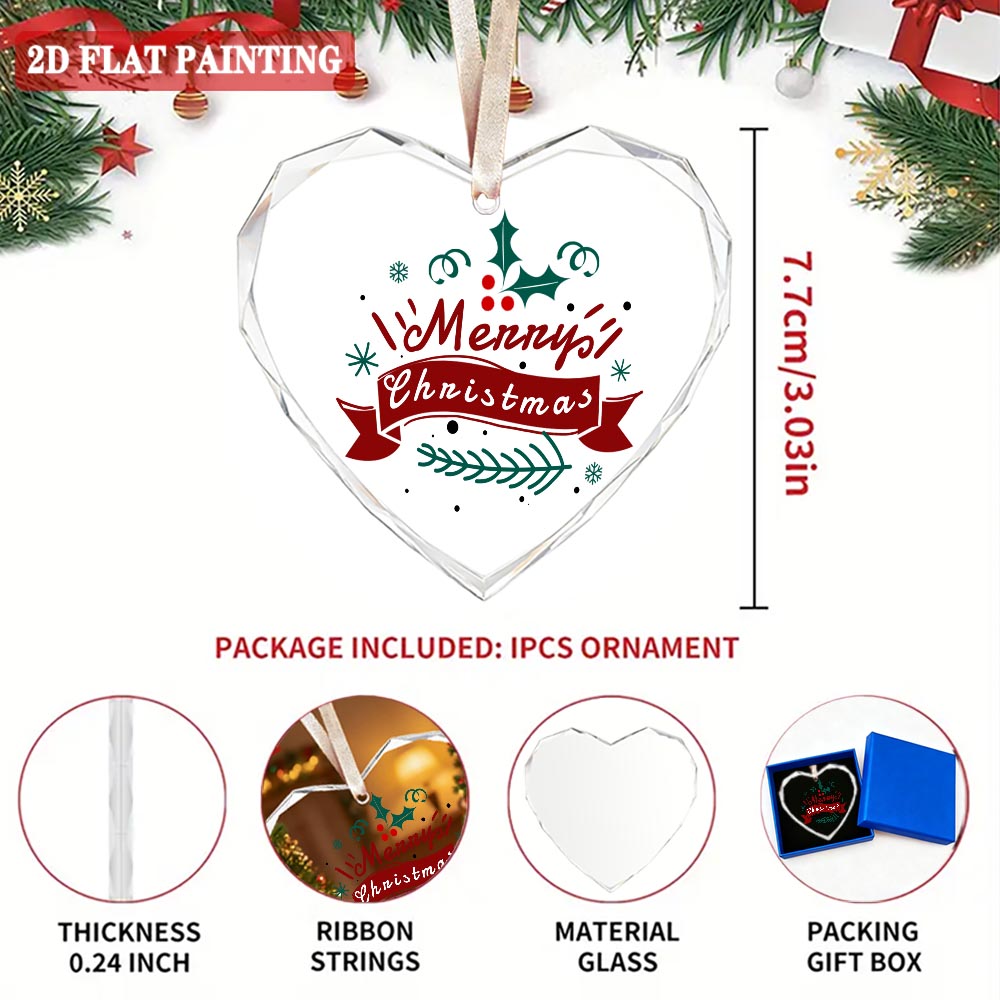 Thank You Gifts for Women Men - Thanksgiving Tree Ornaments Glass Christmas Ornament