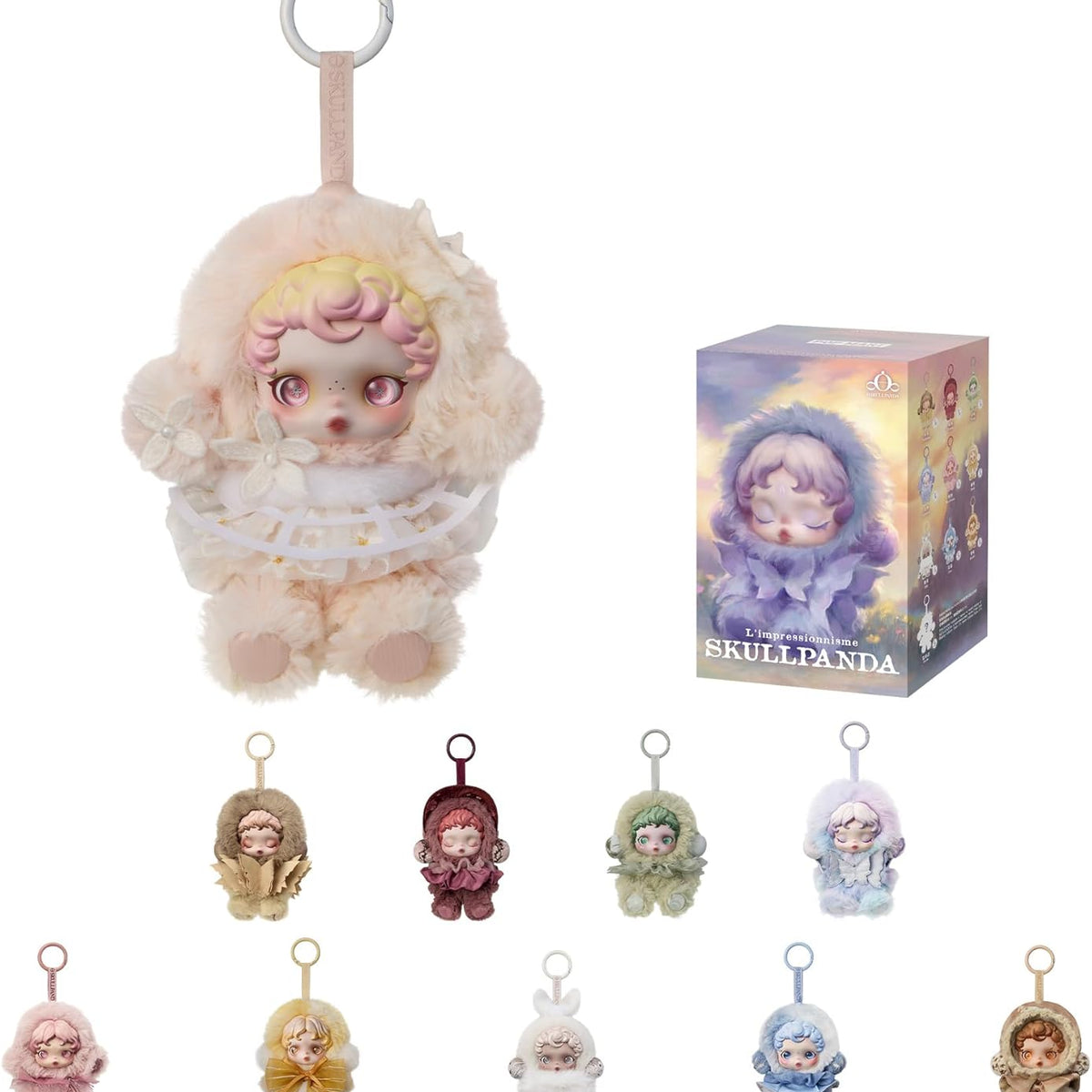 POP MART SKULLPANDA L’impressionnisme Series Plush Doll Blind Box Figures