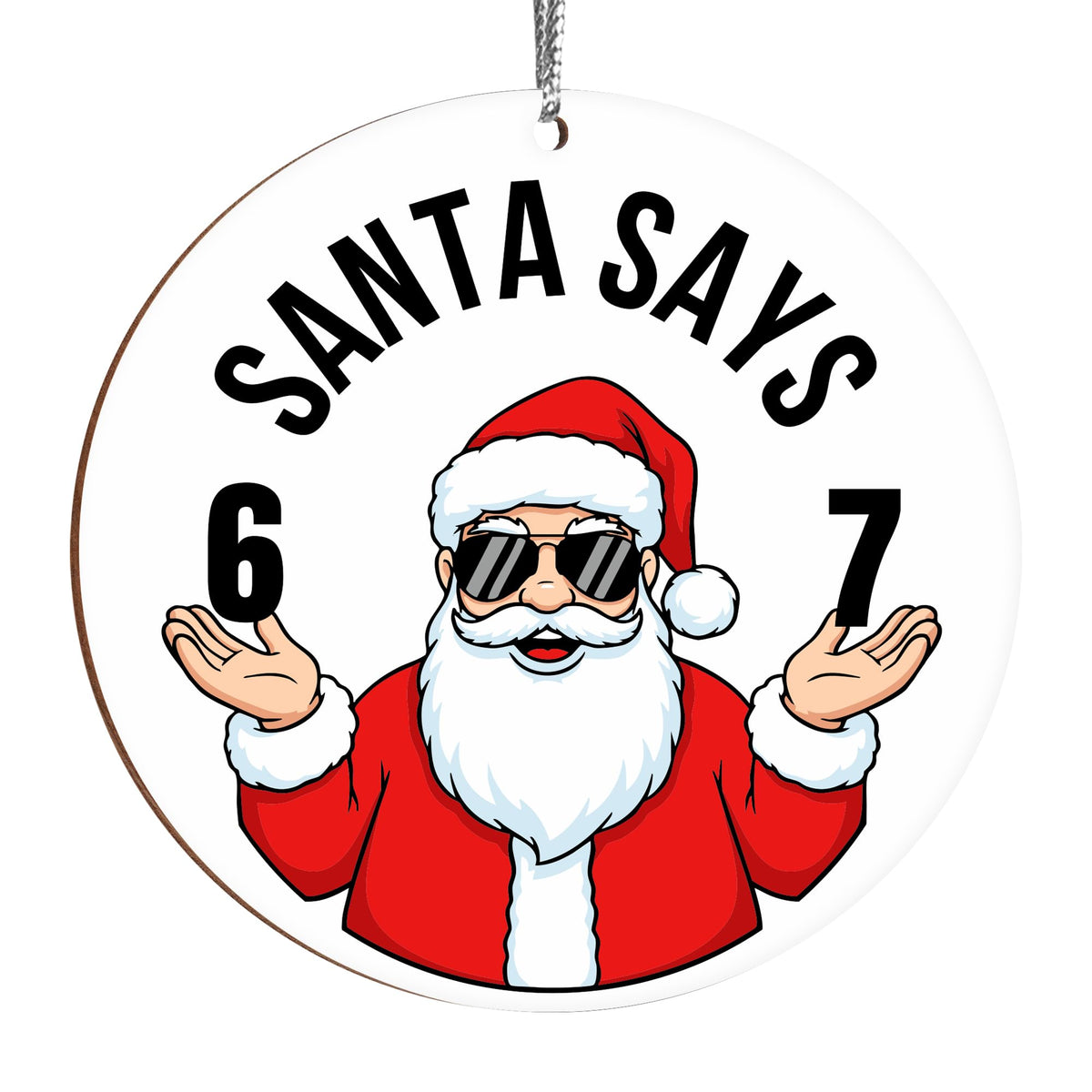 67 Meme Funny Christmas Ornaments 2025, 6 7 Ornament, Santa Ornaments for Christmas Tree