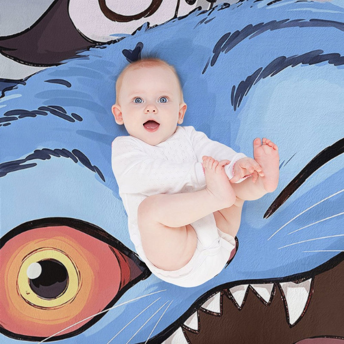 Kpop Demon Monster 30 x 40 Flannel Blanket 220g – Soft Single-Sided Printed Throw Blanket for Fans, Cozy Lightweight Fleece for Sofa, Bed, and Travel Decor