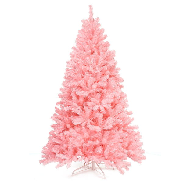 6ft Artificial Christmas Tree, Full Hinged Spruce with 800 Tips, Easy Assembly Holiday Tree