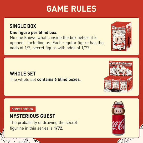 Pop Mart THE MONSTERS COCA-COLA SERIES-Vinyl Face Blind Box
