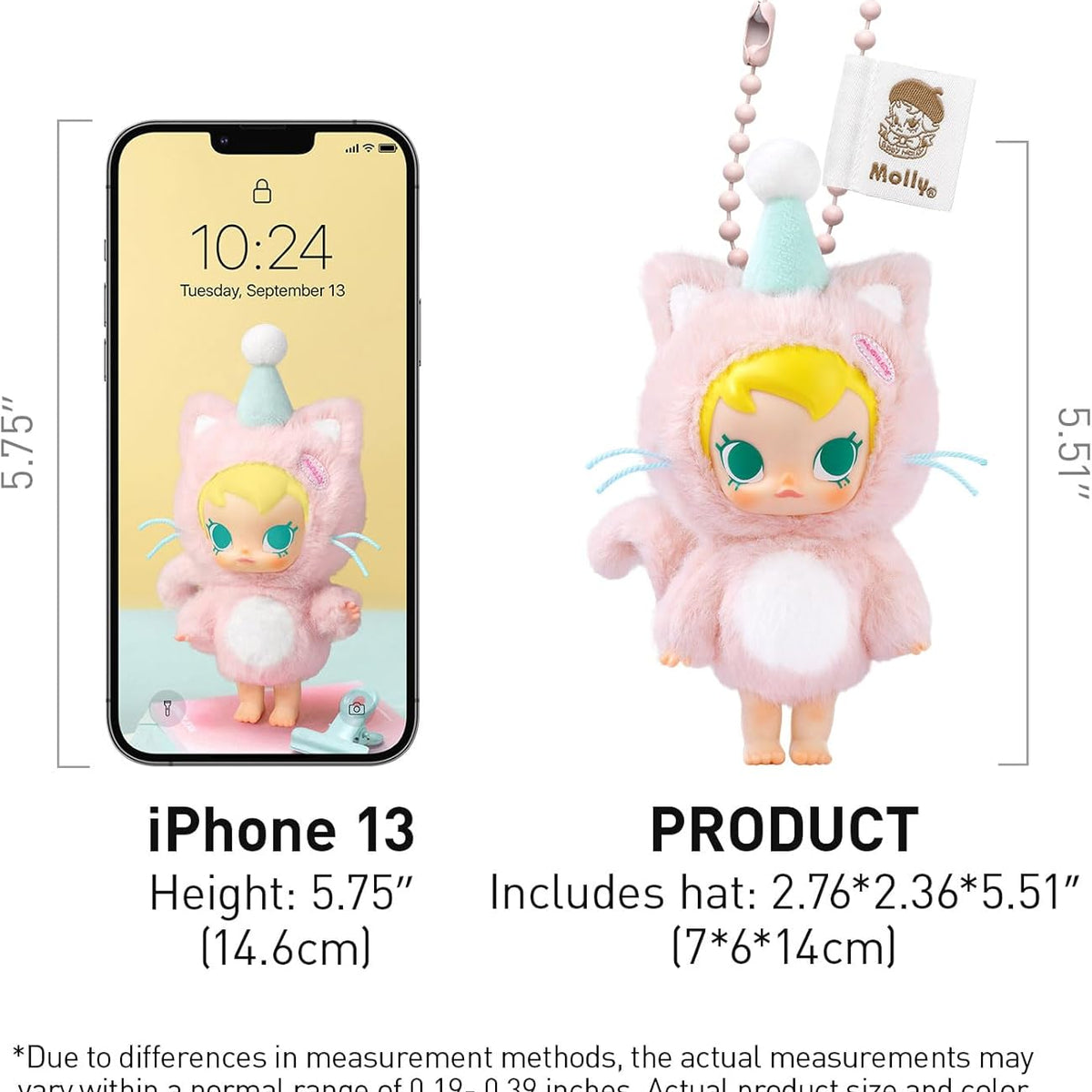 POP MART Baby Molly Pocket Friends Series-Vinyl Plush Pendant Blind Box Figures