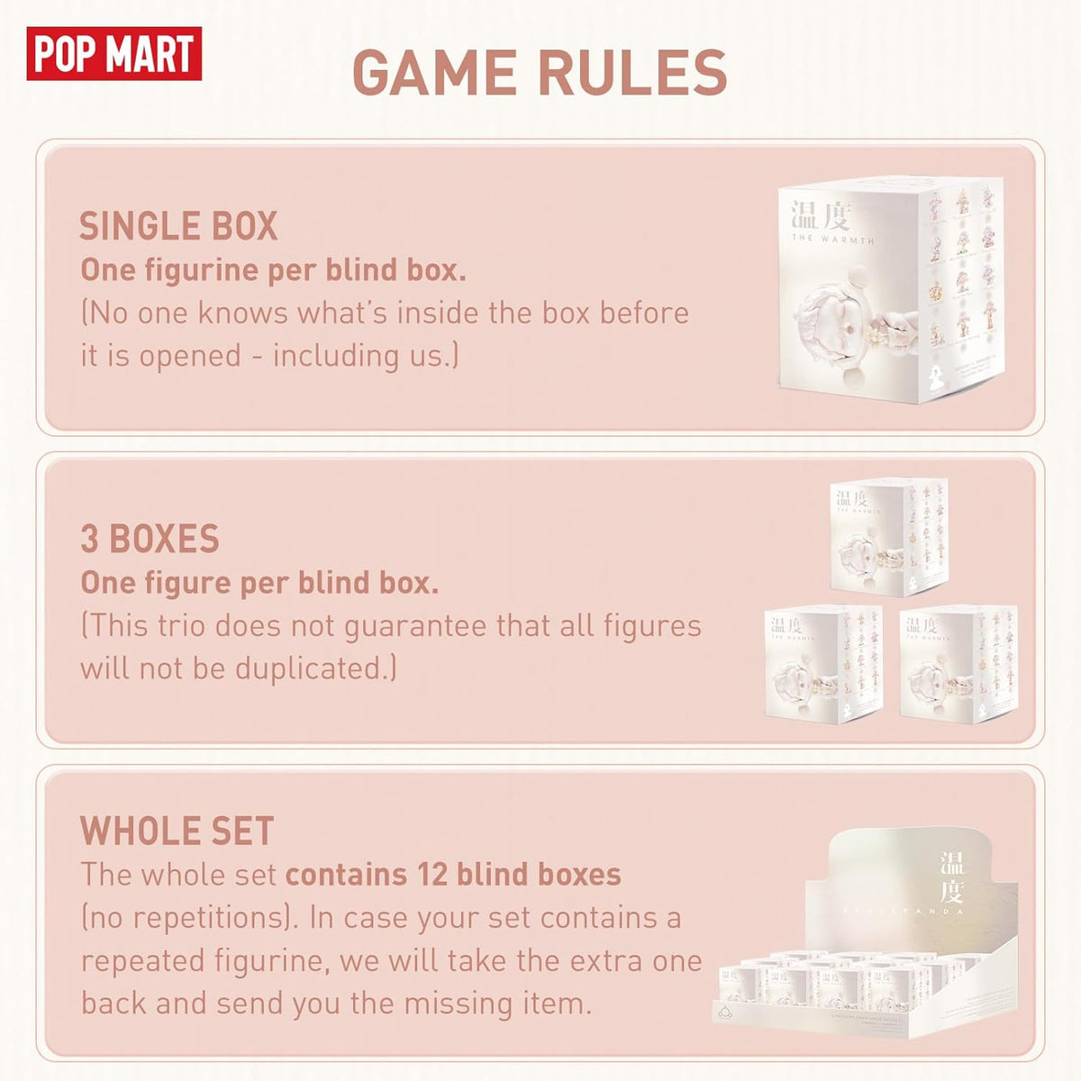 POP MART SKULLPANDA Warmth Series, SKULLPANDA Blind Box Figures