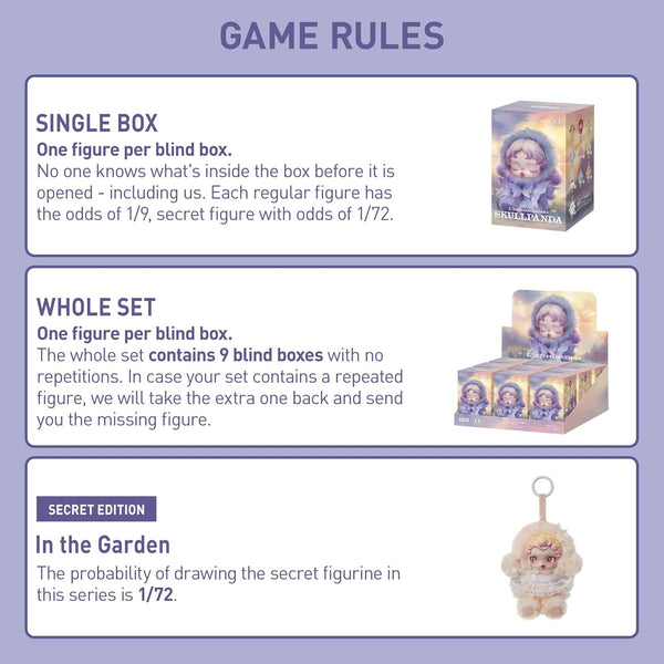 POP MART SKULLPANDA L’impressionnisme Series Plush Doll Blind Box Figures
