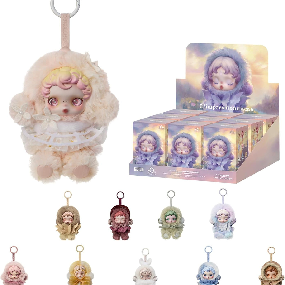 POP MART SKULLPANDA L’impressionnisme Series Plush Doll Blind Box Figures