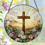 8 Inch Stained Glass Wildflowers Suncatcher Christian Stained Glass Windows Hanging Flower
