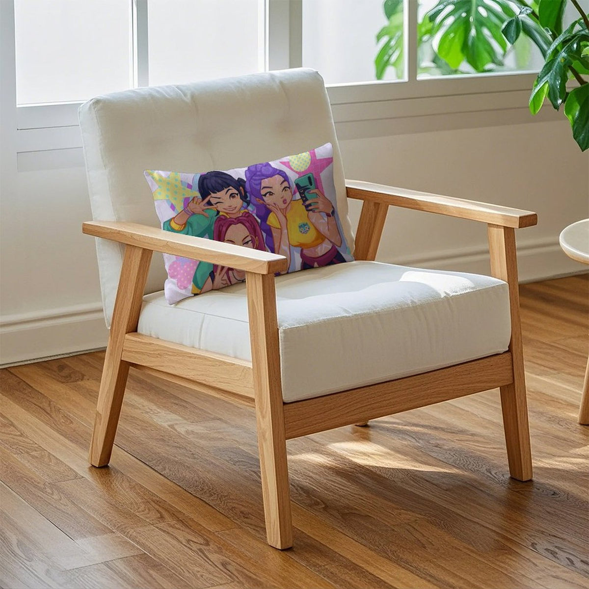 Kpop Demon Monster Soft Plush Body Pillow Cover 12"x20" – Ultra Soft Short Plush Long Pillowcase with Hidden Zipper, Single-Sided Print, Decorative Cushion Cover for Sofa, Bed, and Home Decor