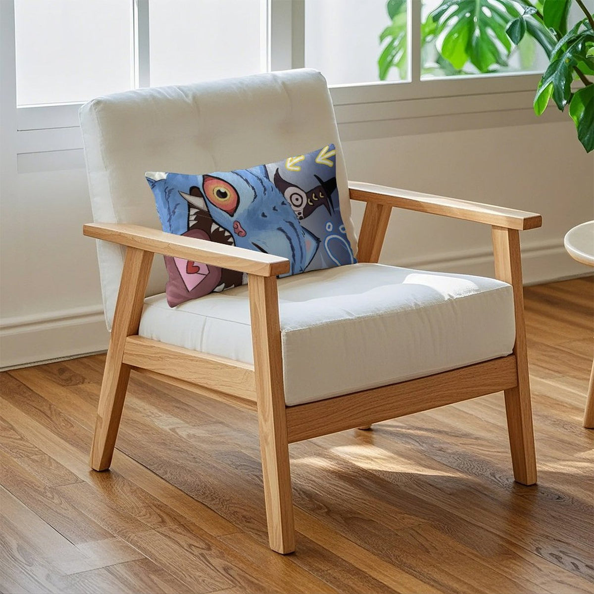 Kpop Demon Monster Soft Plush Body Pillow Cover 12"x 20" – Ultra Soft Short Plush Long Pillowcase with Hidden Zipper, Single-Sided Print, Decorative Cushion Cover for Sofa, Bed, and Home Decor