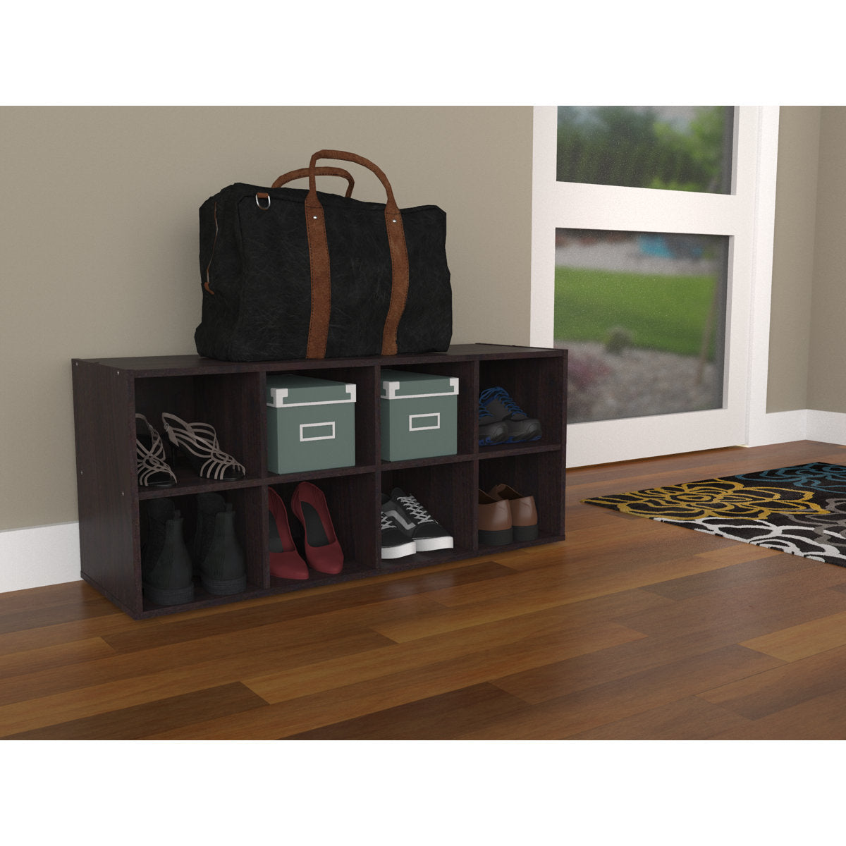 8-Pair Stackable Shoe Rack – Space-Saving Shoe Organizer for Entryway, Closet, and Bedroom Storage