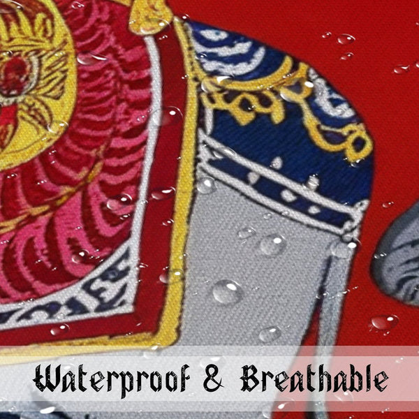 Waterproof Outdoor Throw Pillow Cover, Euro Elephant Decorative Cover, Rustic Pillow Sham