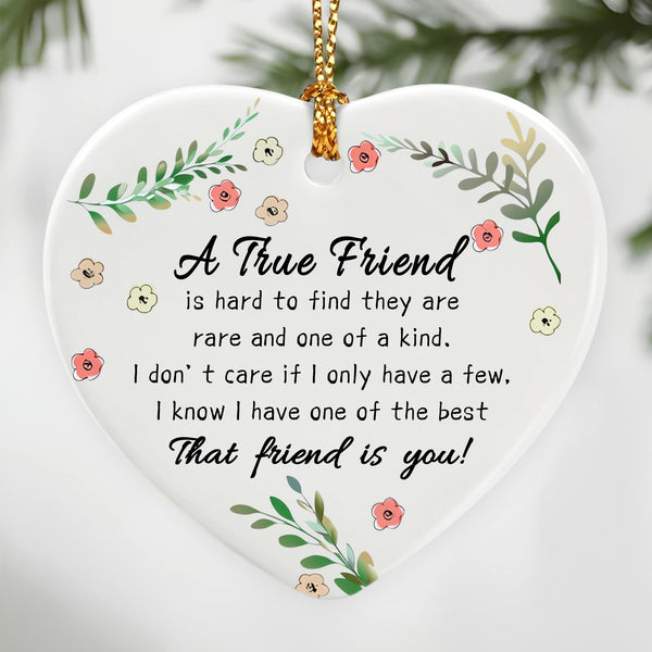 A True Friend is Hard to Find They are Rare and One of a Kind - Birthday, Christmas Friendship Gift | Gifts for Best Friend, Bestie