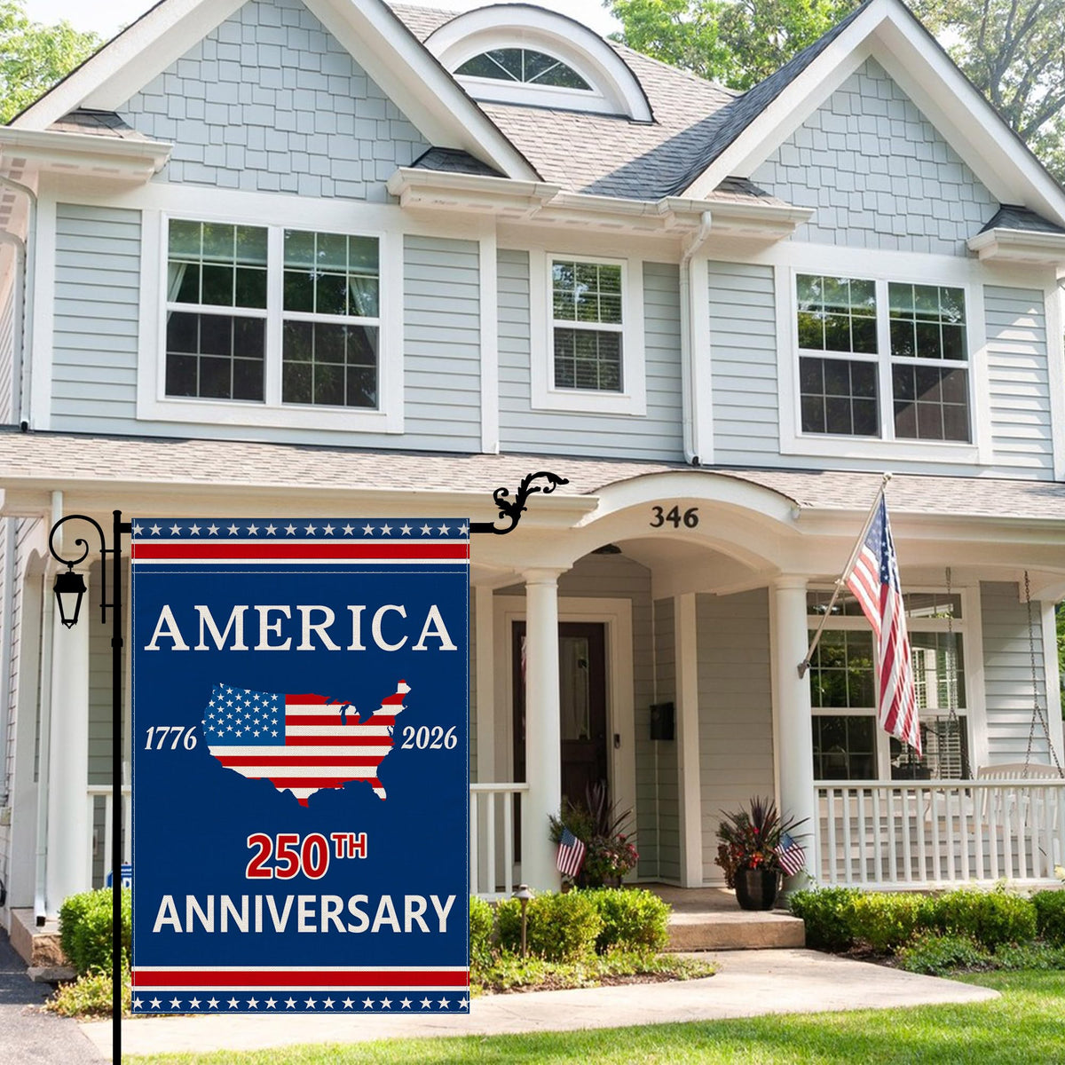 250 Anniversary Garden Flag, America 250th Anniversary Banner USA 4th of July Patriotic