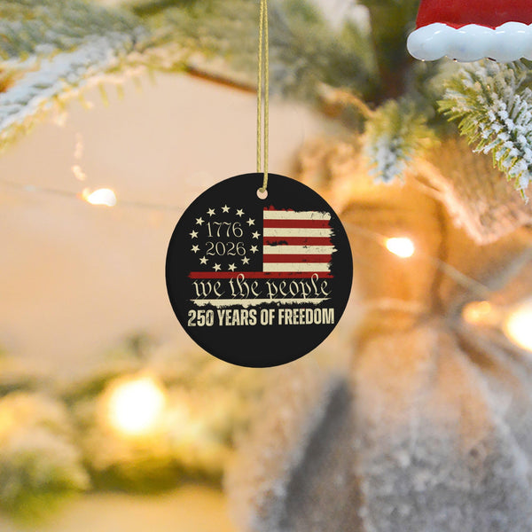 250th Anniversary Christmas Ornament 1776 2026 Us 250 Birthday Xmas New Year Party Decor
