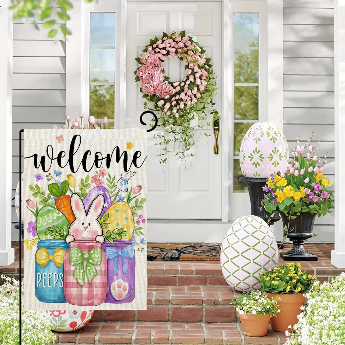 Happy Valentines Day Garden Flag St Patricks Day Garden Flag Easter Garden Flags 12 x 18 inch