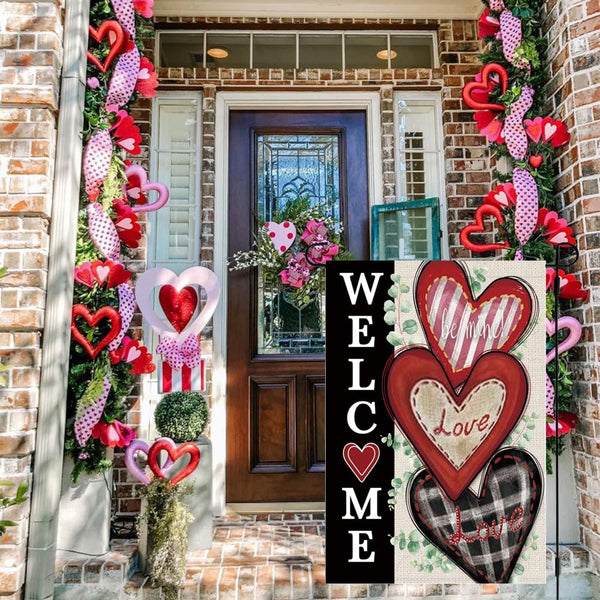 Happy Valentines Day Garden Flag St Patricks Day Garden Flag Easter Garden Flags 12 x 18 inch