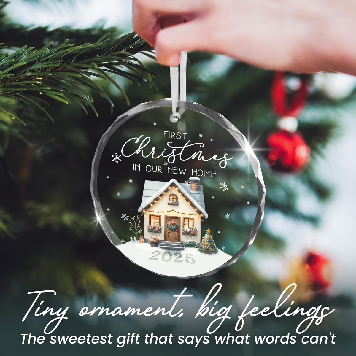 First Christmas Ornaments 2025 – Christmas Tree Decoration Glass Ornaments