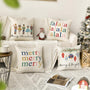 Velvet Merry Christmas Nutcracker Throw Pillow Covers, 18 x 18 Inch Winter Holiday