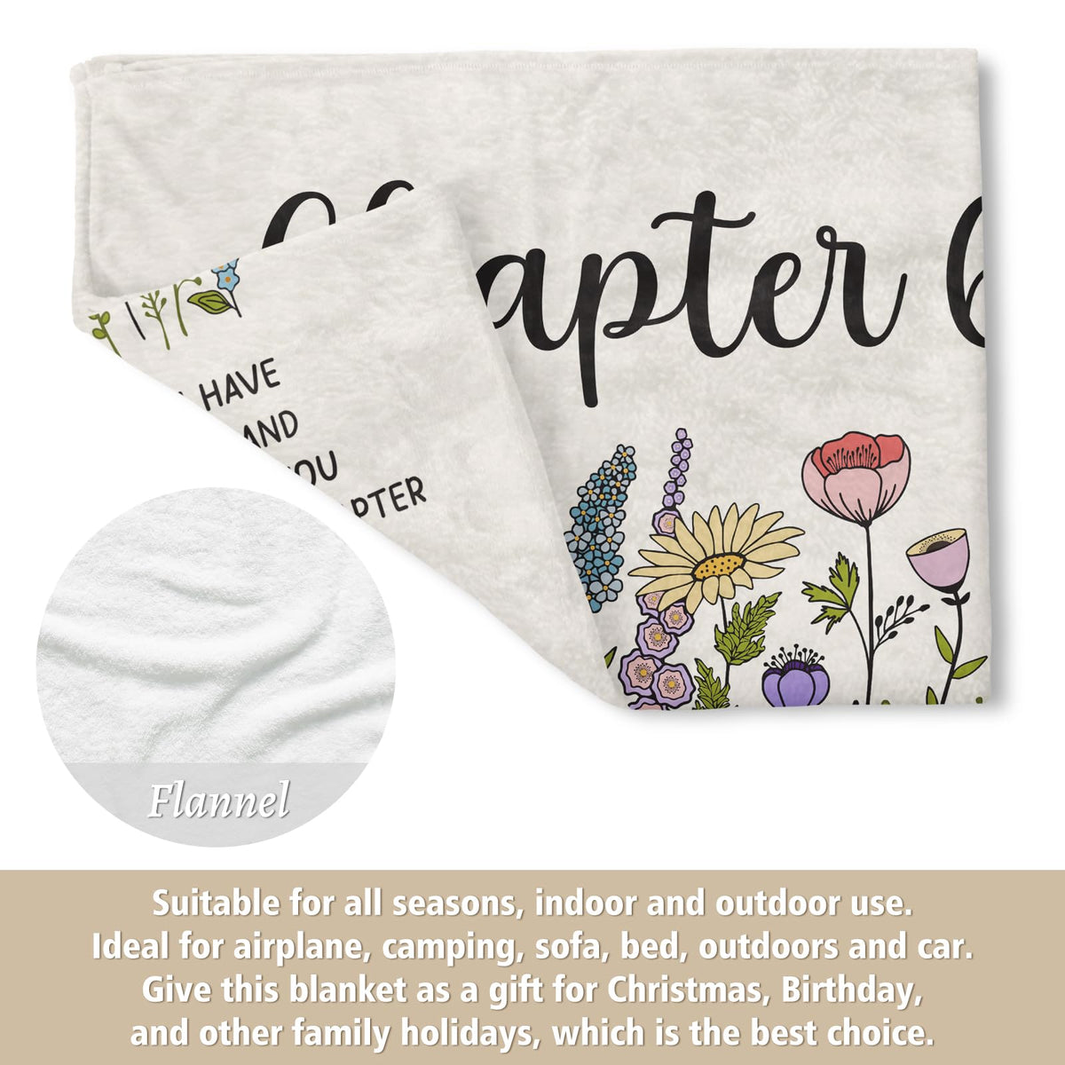 60th Birthday Gifts for Women, Chapter 60 Birthday Blanket, 60 Year Old Bday Gift for Woman, Friend, Sister, Mom, 1965