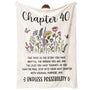 40th Birthday Gifts Women, Chapter 40 Blanket Gift for Her, 40 Year Old Birthday Gifts for Women, Friend, Sister, Mom
