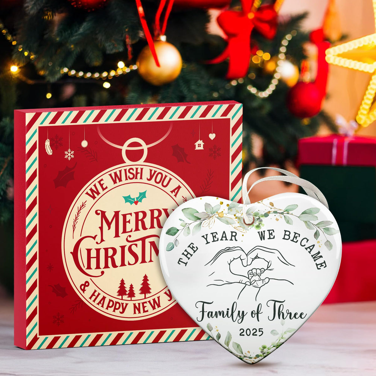 Baby First Christmas Ornament 2025 for New Parents, Celebrate Baby's First Christmas with This Unique 2025 Ornament